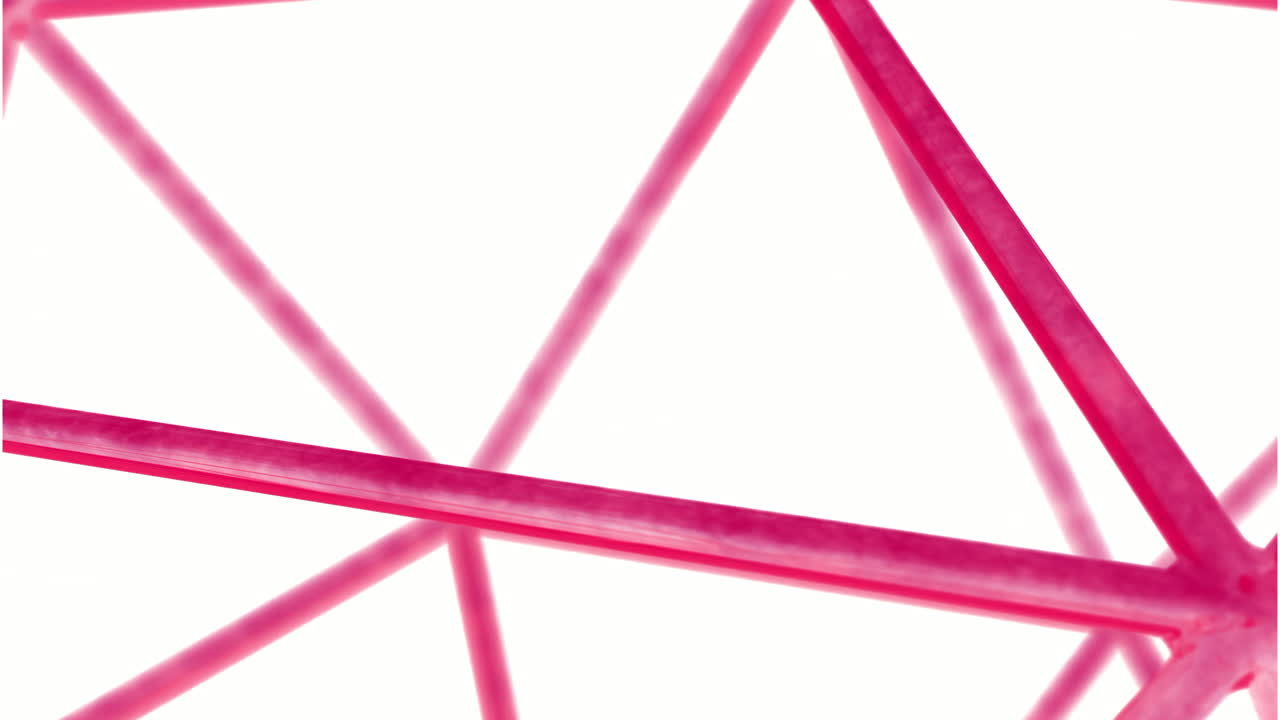 estructura geométrica rosa abstracta