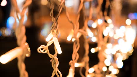 warm glowing string lights