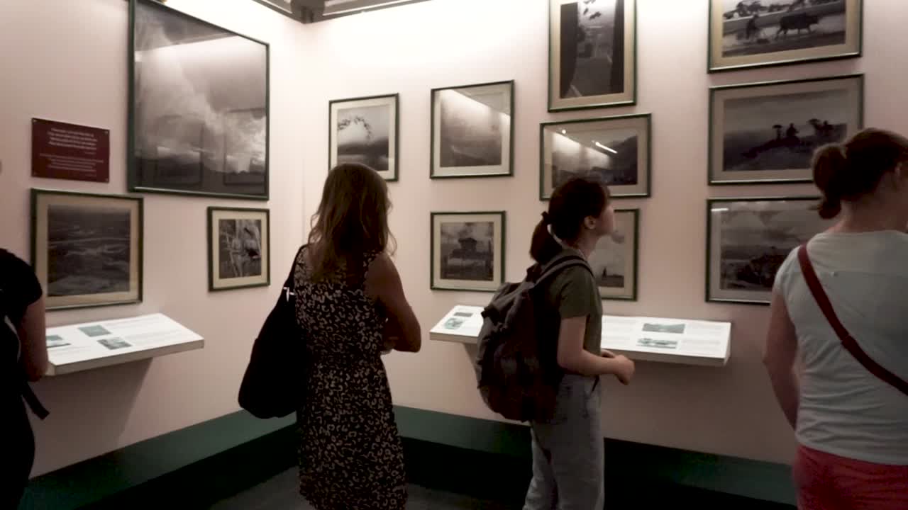 HO CHI MINH CITY, VIETNAM - NOVEMBER 20, 2019. People visit War Remnants Museum saigon