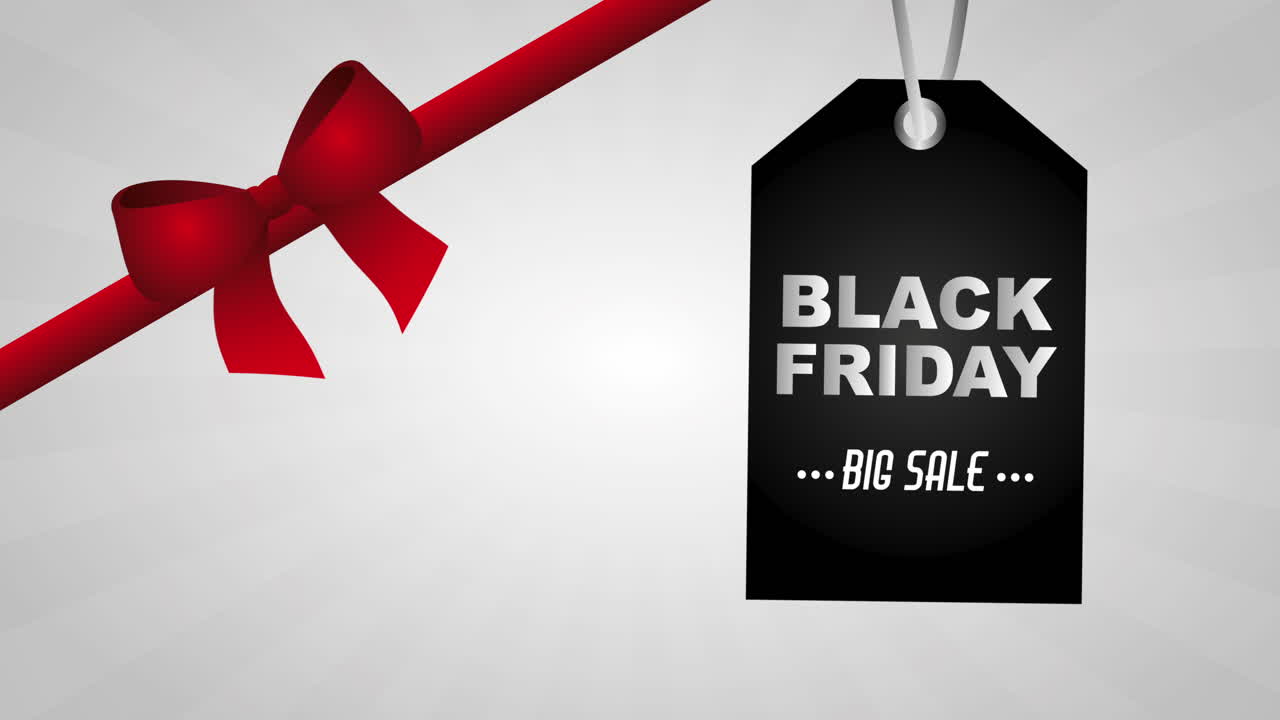etichetta di offerte del venerdì nero con etichetta appesa
