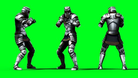 knight animation. phisical motion blur. realistic green screen 4k animation. green screen