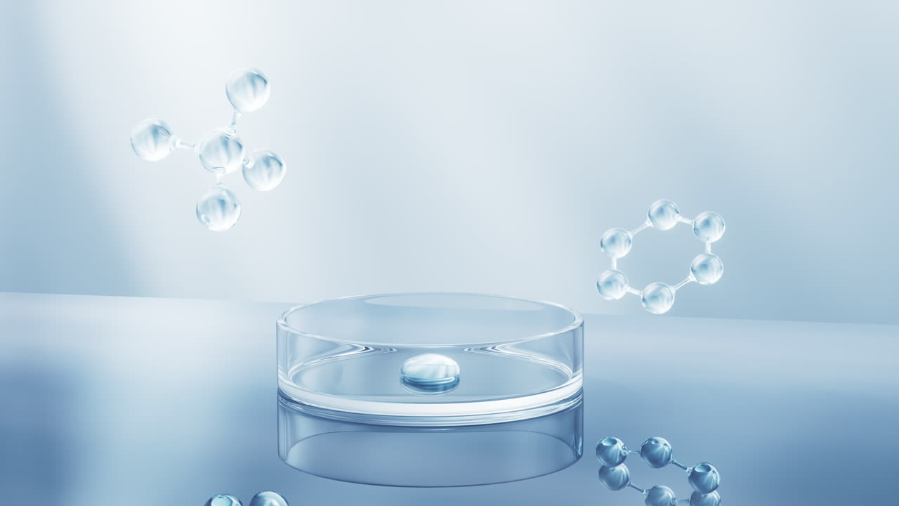 화학 실험실 장비, 3d 렌더링