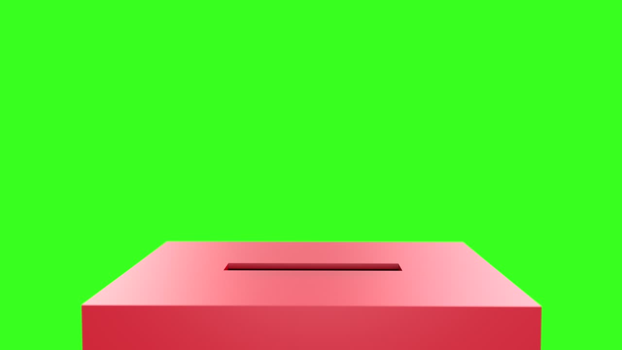 urna de votación - pantalla verde