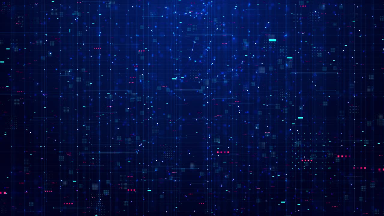 Abstract neural network 3d big data concept futuristic point wave global database artificial