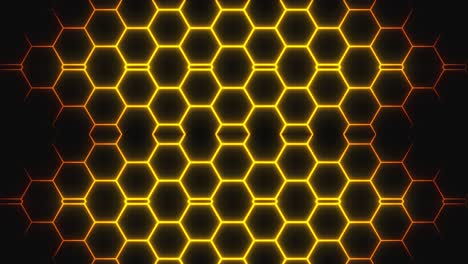 fondo de patrón hexagonal resplandeciente abstracto