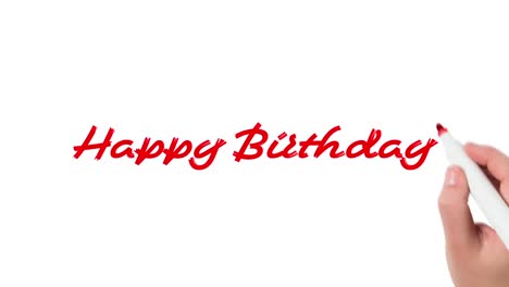 Happy-Birthday-written-on-white-background