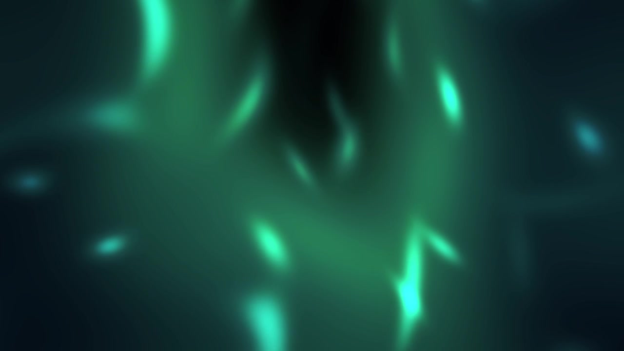 Abstract Glowing Blue and Green Fluid Shapes Background