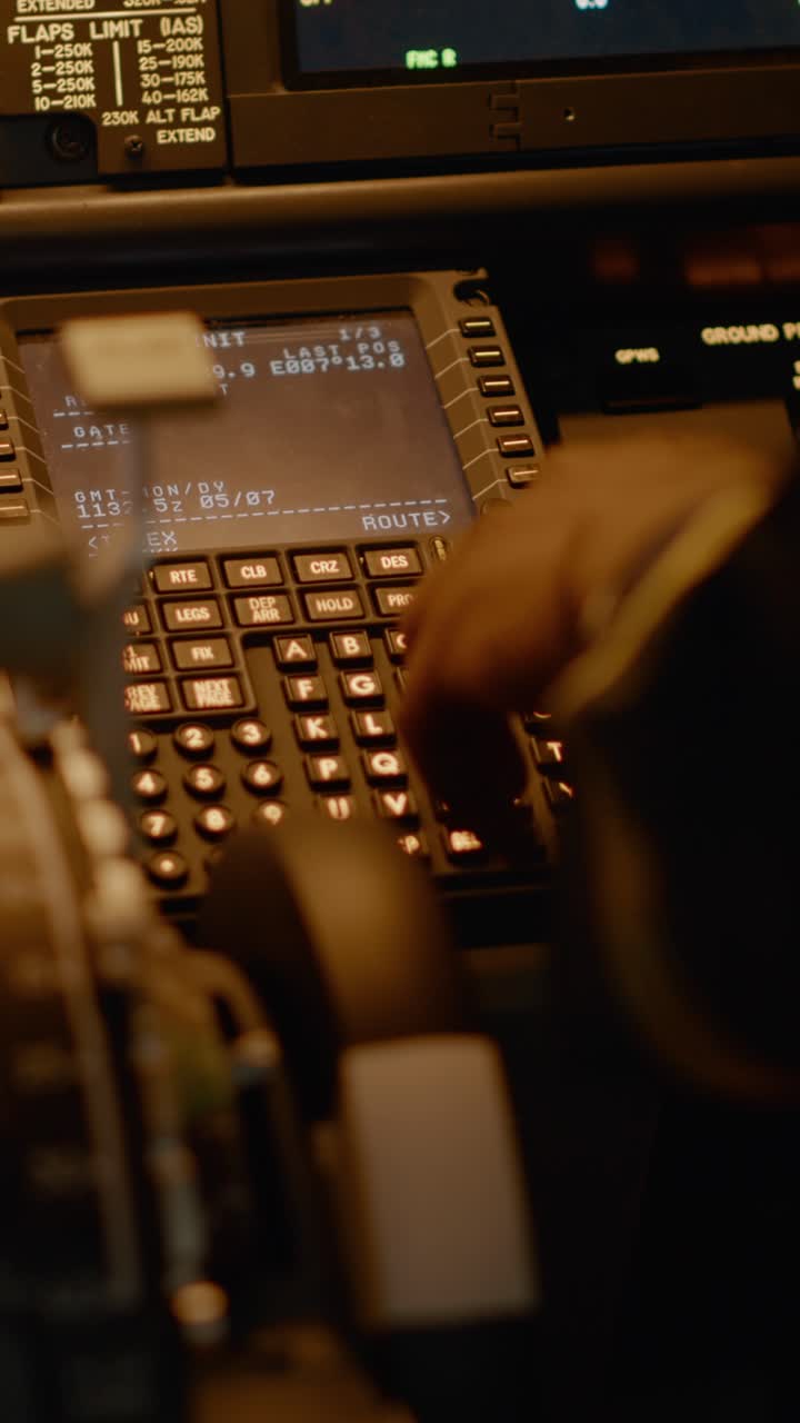 Airplane Cockpit Instrument Panel