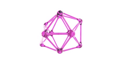 4K Abstract Glass Molecules.