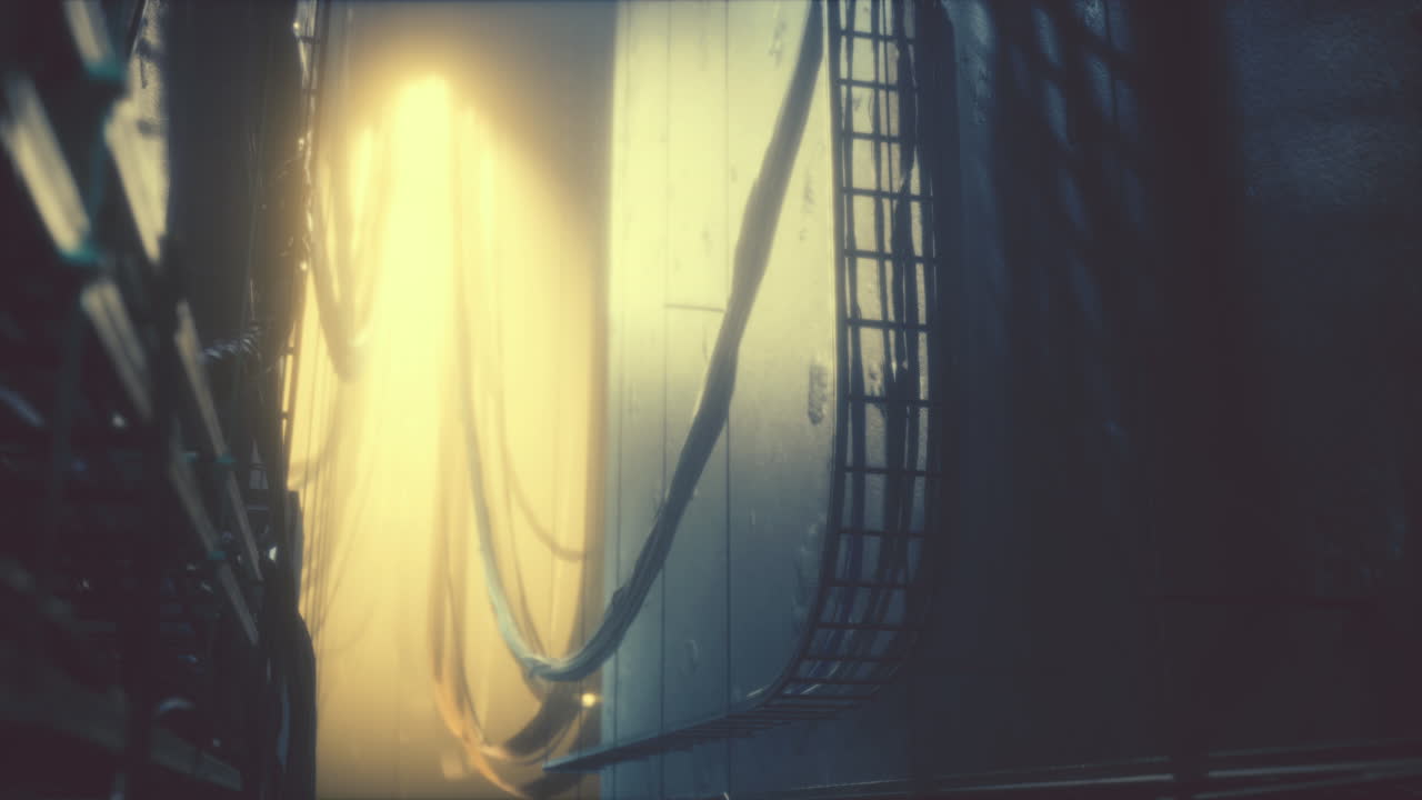 callejón urbano oscuro y arenoso