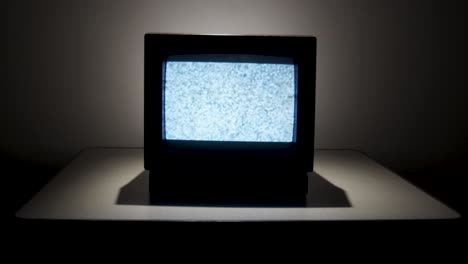 old analog tv with static as a picture