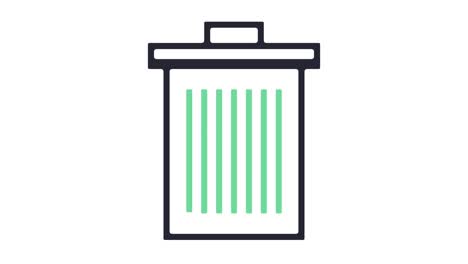 trash can icon animation