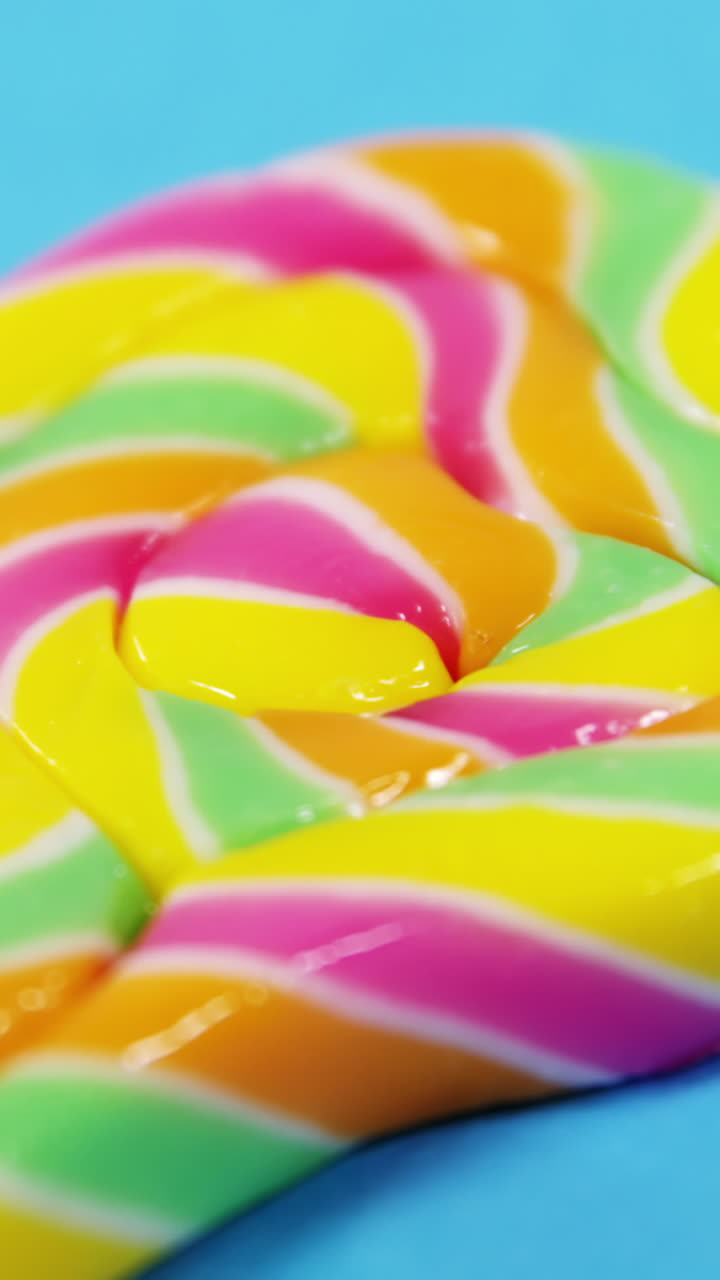 lollipop en el fondo azul