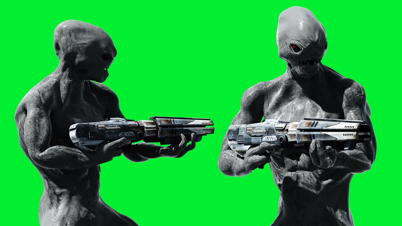 animación de monstruos aterradores. físico, movimiento, desenfoque. animación realista en 4k. pantalla verde