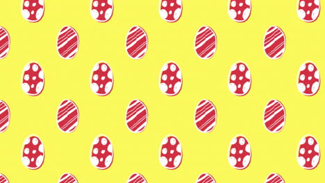 cute easter egg pattern animation 4k