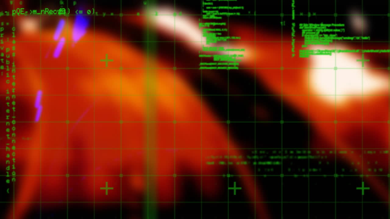 luces de colores y códigos de programas