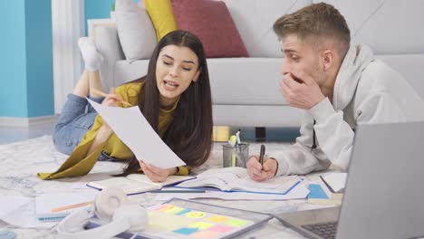 amigas y amigos de escuela, estudiantes universitarios multinacionales estudian en casa.