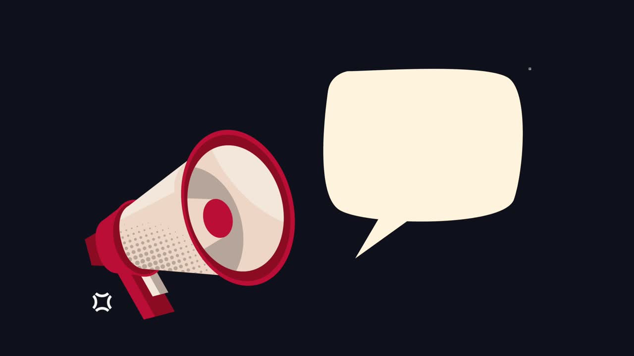 megaphone sale offer promotion animation