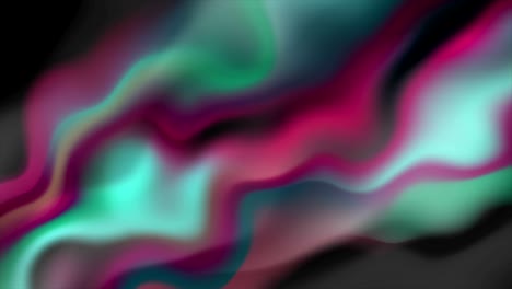 ondas holográficas de flujo suave animación de video abstracta