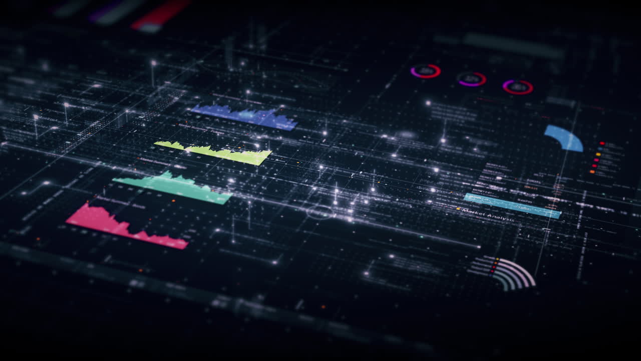 Dynamic data visuals for business info graphics, animated charts, and data-driven insights for a business meeting mock-up