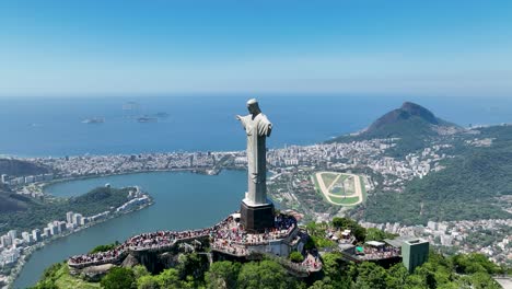 christ the redeemer at tijuca national park in rio de janeiro brazil