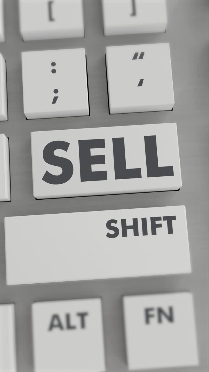 vender el botón presionando en el teclado vídeo vertical