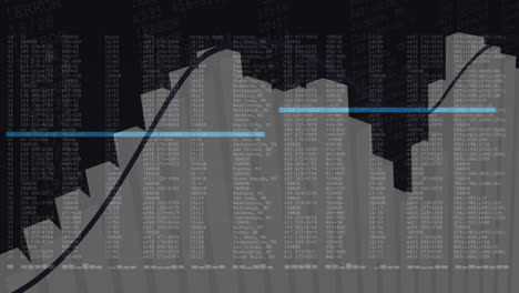 stylized downward trend arrow sliding over dark error log dashboard with pale blue highlight bars