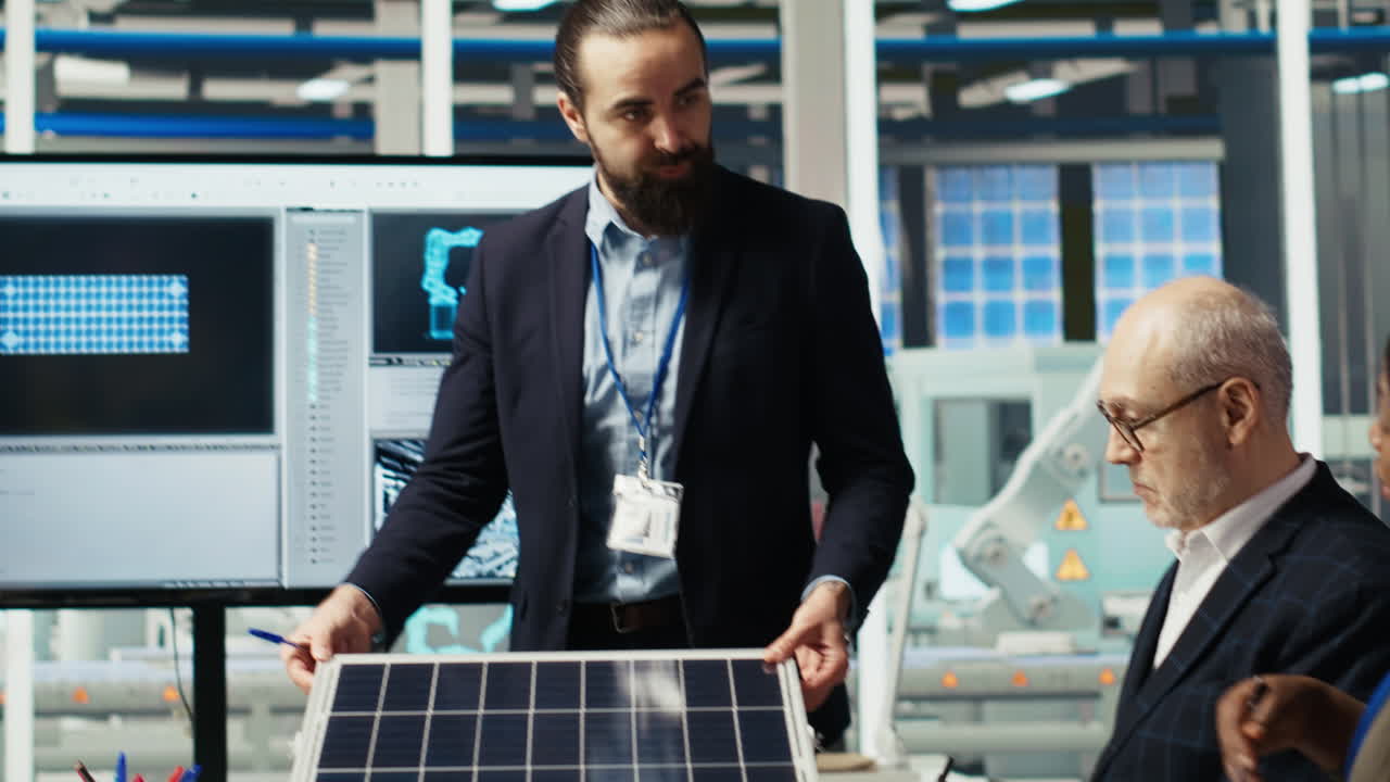 Scientists In Photovoltaics Factory Experimenting With Advanced Pv Materials