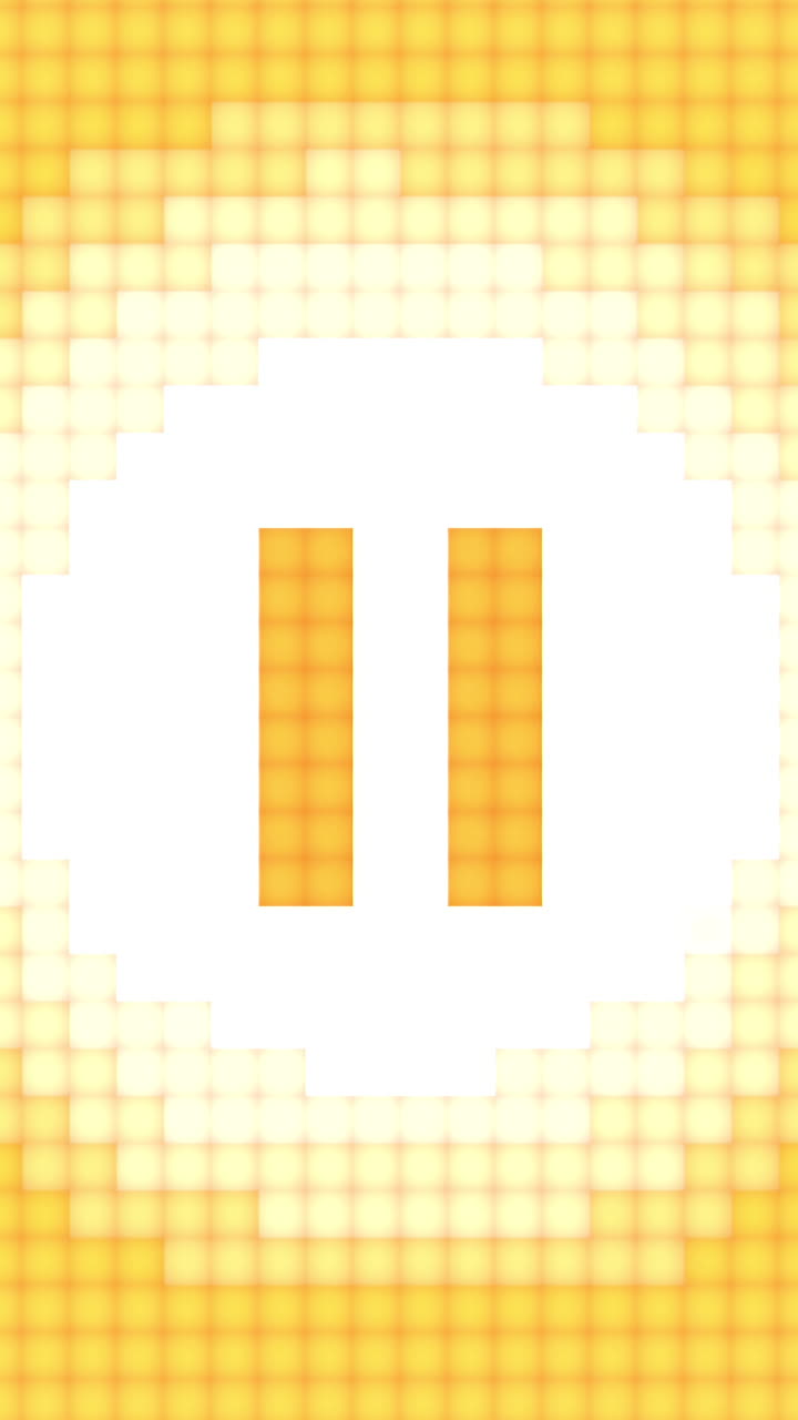 픽셀화된 잠시 멈추기 버튼