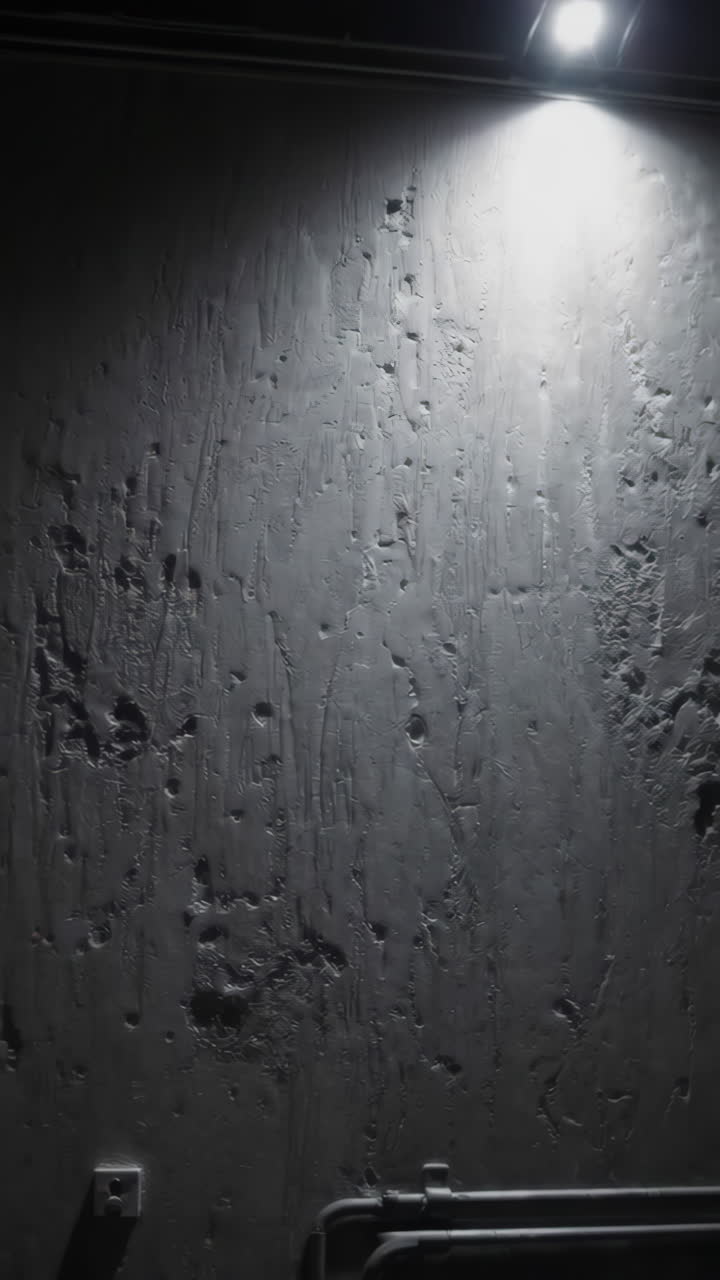 Textured Wall with Overhead Light