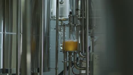 modern craft brewery. craft beer production. modern equipment in brewery