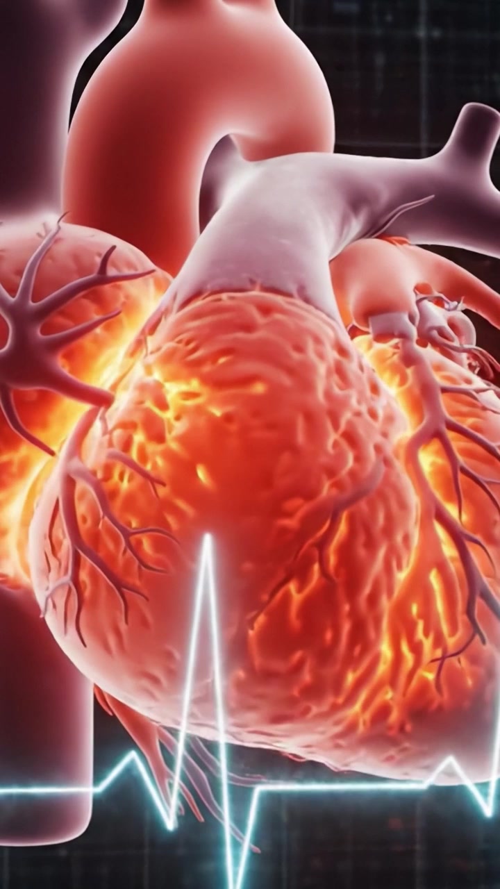 Una Visualizzazione Dettagliata del Cuore Umano: Esplorando la Sua Struttura, Funzione e Ruolo Vitale nella Salute Circolatoria Attraverso Grafiche Mozzafiato