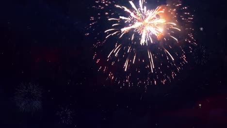 abstract colored firework display loop animation background birthday anniversary celebration holiday