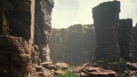 colorado river cuts through rock at grand canyon