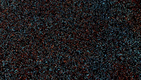 abstract organic particle movement: dynamic flow of colored particles on a dark background, subtle motion and textural depth creating a sense of natural, living processes
