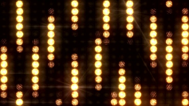 Il muro di luce con effetto pioggia, in loop.