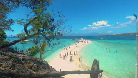 captivating view of sumilon island sandbar, cebu, philippines