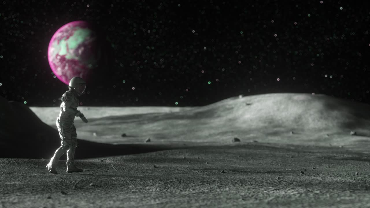 Astronauta en la luna