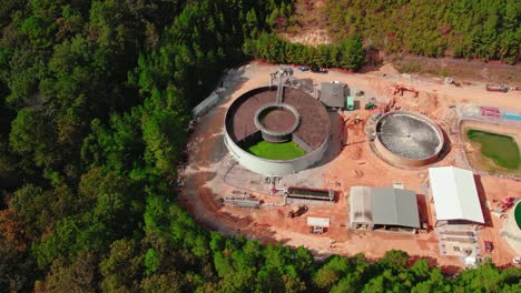unica antena de la planta de tratamiento de aguas residuales en américa