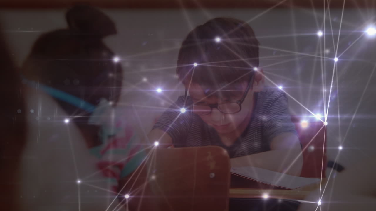 학교에서 수업 중에 다양한 학생들을 연결하는 네트워크의 활성화