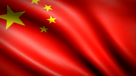 china flag. seamless looping animation. 4k high definition video