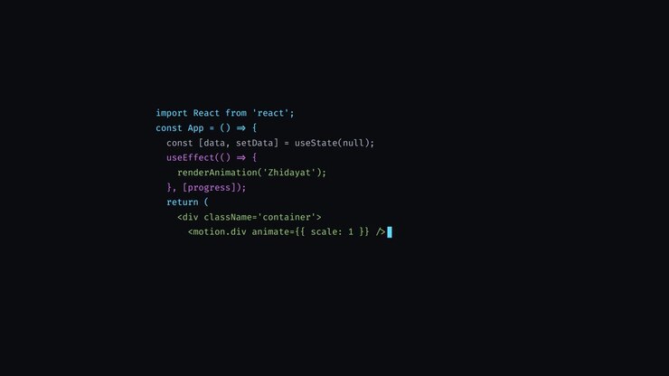 Writing React Code with Framer Motion in a Text Editor