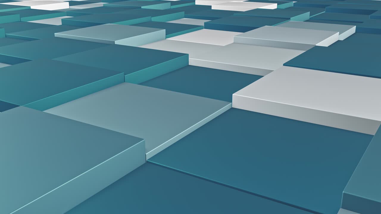 Square pattern hopping, 4k background, cg animation stock loop video,