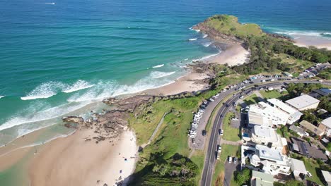 Norries Headland And Cabarita Beach In NSW, Australia - Aerial Shot
