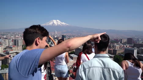 Yerevan Cityscape with Mount Ararat