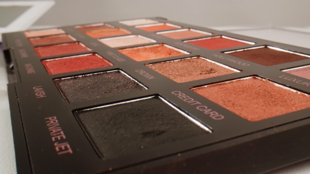 Nærbillede af makeup-palette