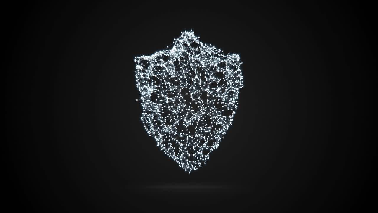 vídeo conceptual de la seguridad de los datos del escudo
