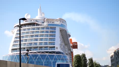 cruise ship at port