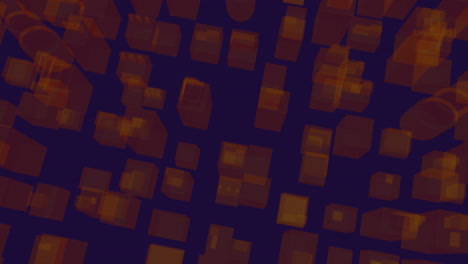 animación de la ciudad digital en fondo azul