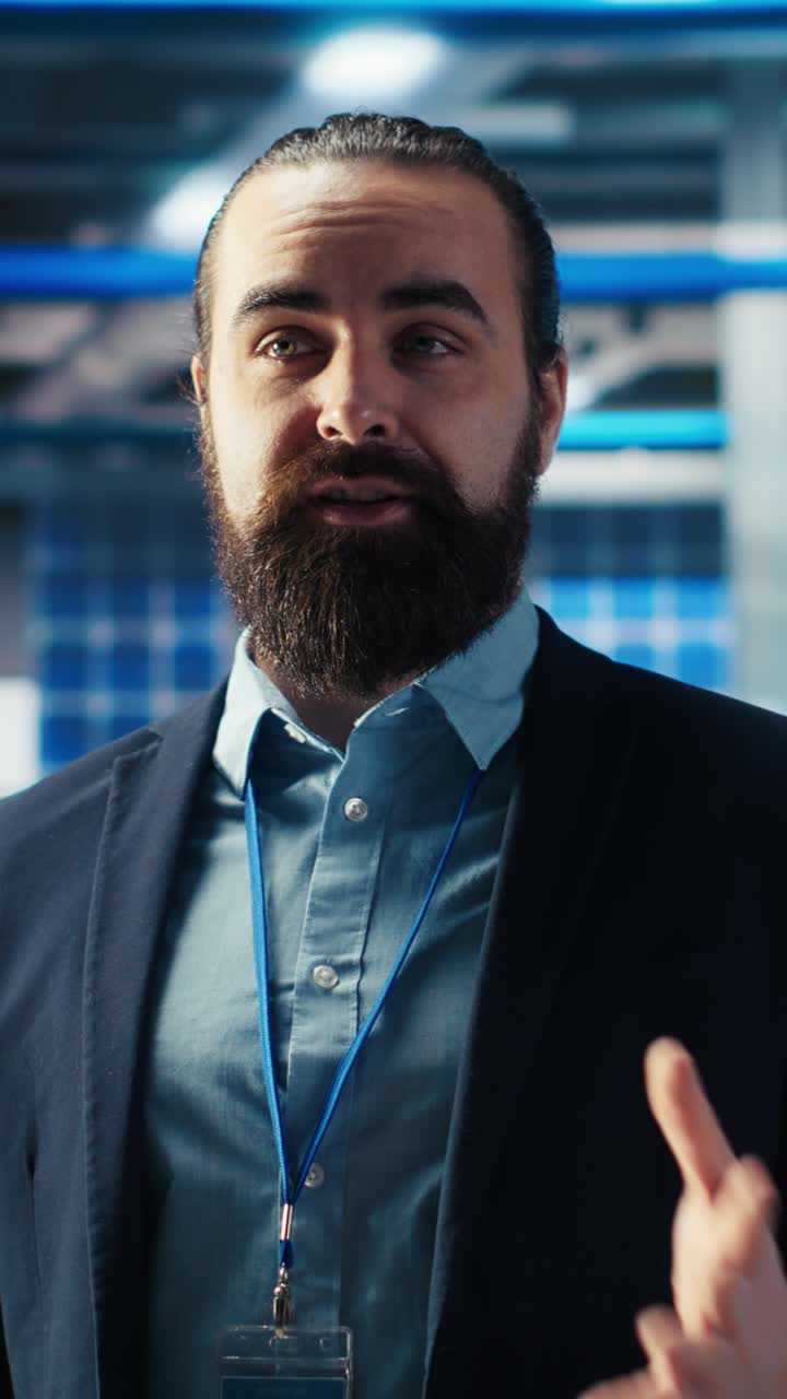 Vertical Video Solar Panels Manufacturing Factory Specialist Explains Production Process